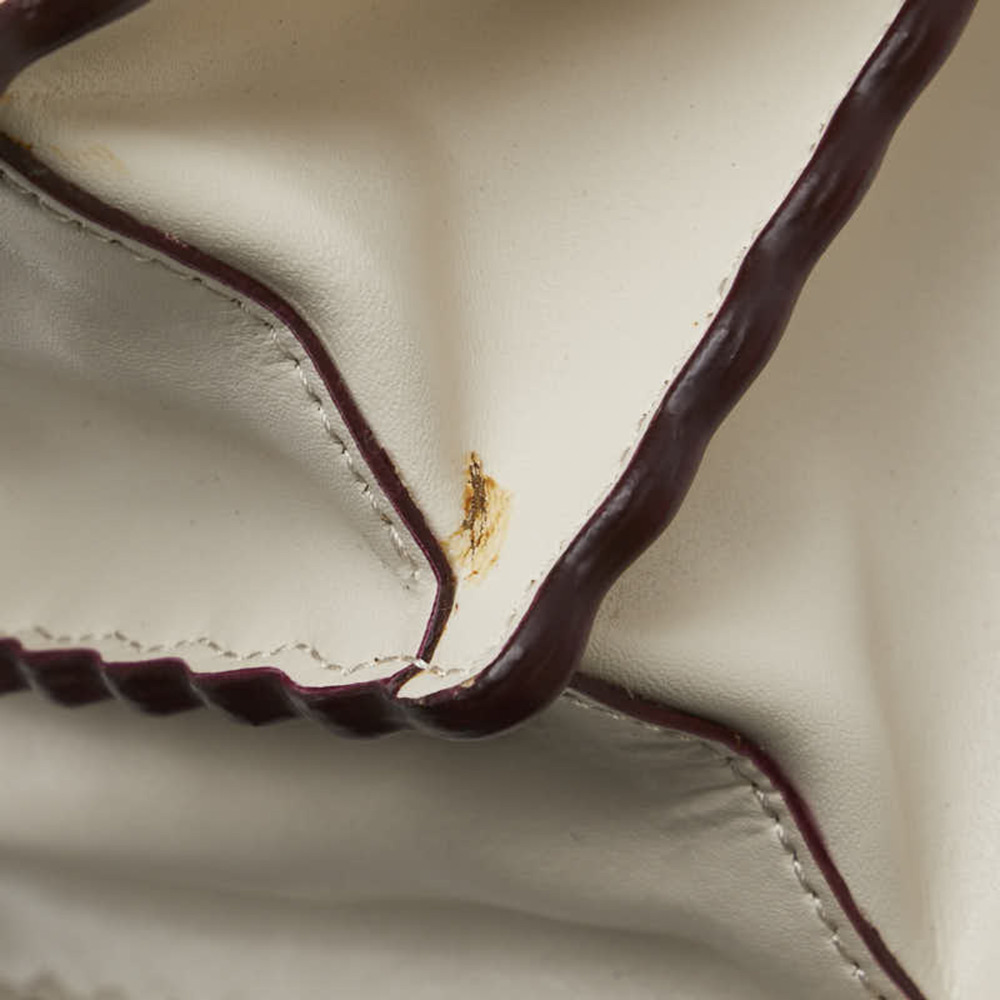 FENDI Beige Leather Canai Chain Handbag Shoulder Bag 8BT283 - Picture 4 of 12